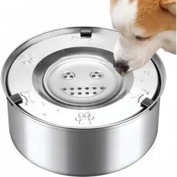 ZooVenture Bebedero a prueba de salpicaduras para perros y gatos - 1 litro