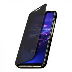 Avizar Funda Cartera Translúcida Negro para Huawei Mate 20 Lite