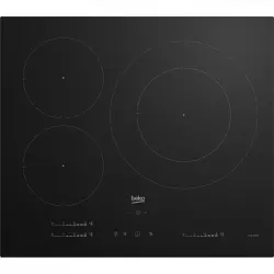 Beko HII 63720 UT Placa de Inducción 3 Zonas Negra