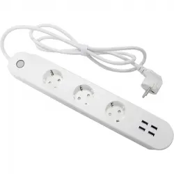 Denver SHP-300U Regleta Inteligente WiFi 3 Tomas + 4 USB