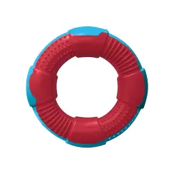 Dur  Aro Mordedor rojo y azul con aroma mora para perros - 13cm