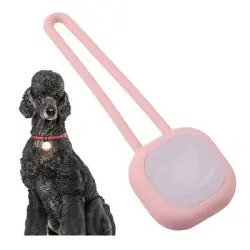 FurryFusion Colgante luminoso para collar de perro - Rosa