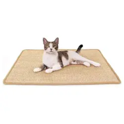 IntiMeg Alfombrilla antiarañazos de sisal para gatos, 60*40 cm - Una pieza
