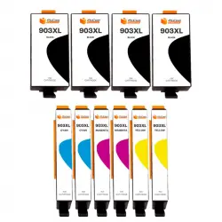 Pccom Essential HP 903XL Cartucho Tinta Compatible Negro/Cian/Magenta/Amarillo Pack 10