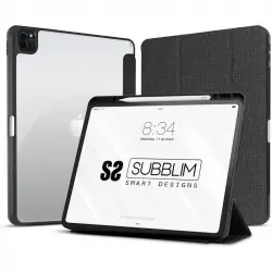 Subblim Clear Shock Case Funda Negra para iPad Pro 12.9"