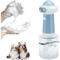 UAMLY Máquina dispensadora de gel de ducha espumoso para gatos y perros - blanco