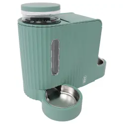 Dispensador de agua y comida TIAKI PERFECT FIT - Comedero 1,3 kg + bebedero 3 l