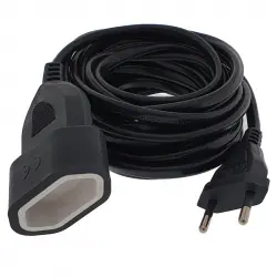 Eurobric 76310 Prolongador Bipolar 5m Negro