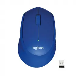 Logitech M330 Silent Plus Ratón Inalámbrico Azul 1000DPI