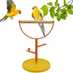MCBOSON Soporte portátil de madera duradero para perchas de pájaros - 1 artículo