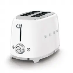 Smeg TSF01WHEU Tostadora 2 Rebanadas 950W Blanco