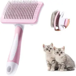 IntiMeg Cepillo autolimpiante para perros y gatos - Una pieza