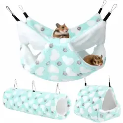 ZooVenture Hamaca para jaulas pequeñas para animales pequeños - Azul
