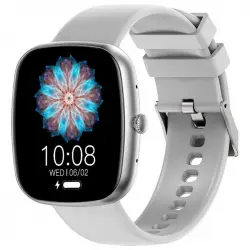 Cool Border Reloj Smartwatch Silicona Gris (Llamadas, Salud, Deporte)