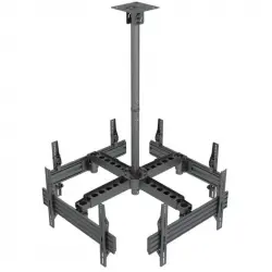 Equip 650372 Soporte De Techo Para 4 Pantallas 32"-55" Inclinable VESA 600x400 Max 120Kg