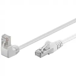 Goobay Cable de Red RJ-45 Cat5e F/UTP 1m Blanco