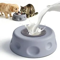 HausPets Comedero para perros de ABS gris con ventosa antihinchazón - Artículo 1