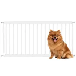 PawHut Barrera de Seguridad - Blanco