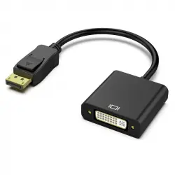 PcCom Essential Adaptador DisplayPort a DVI Negro