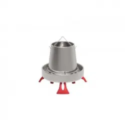 Tolva Metálica Galvanizada 5 Kg Con Patas Ø33x32 Cm