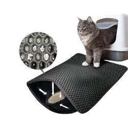 FurryFusion Alfombrilla de arena para gatos de doble capa de EVA - Artículo 1