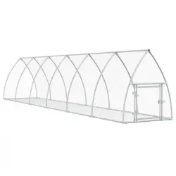 Jaula Para Conejos Acero Galvanizado Plateado 600x105x120 Cm Vidaxl