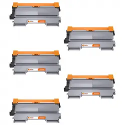 Pccom Essential Tóner Compatible Brother TN2220/TN2210/TN2010/TN450 Negro Pack 5