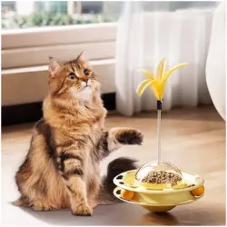 ZooVenture  rompecabezas para gatos con taza amarilla - 18*18*28 cm