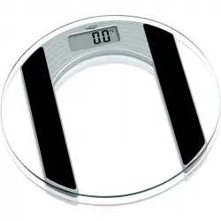 Adler AD 8122 Báscula de Baño Redonda Transparente