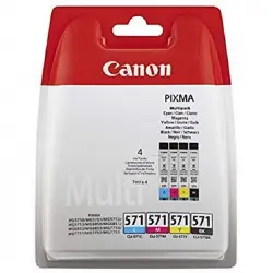 Canon CLI-571 Multipack Original Negro/Cian/Magenta/Amarillo