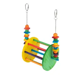 Columpio para pájaros con forma de noria TIAKI - Talla L: 30,5 x 23 x 15 cm (L x An x Al)