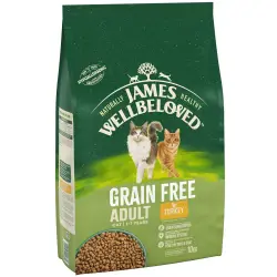 James Wellbeloved Adult Sin Cereales con pavo para gatos - 10 kg