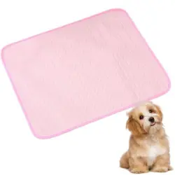 MCBOSON Alfombra rosa de verano para refrescar y descansar a las mascotas - Rosa