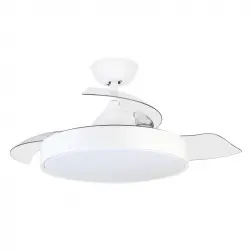 Orbegozo CP 119105 Ventilador de Techo con Aspas Retráctiles y Luz 35W Blanco