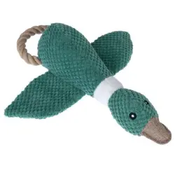 Pato con cuerda TIAKI juguete para perros - 35 x 32,5 x 8 cm (L x An x Al)