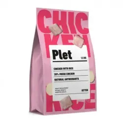 Plet Pienso para Gatitos con Pollo y Arroz, 1.5 Kg.