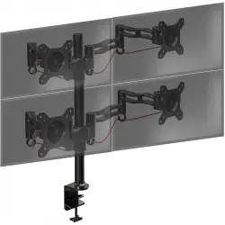Duronic DM354 Soporte de Mesa 4 Monitores 13"-27" VESA 100x100 Máx 8kg