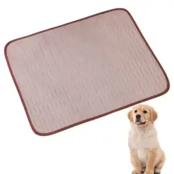 MCBOSON Alfombrilla marrón de verano que mascotas se refresquen descansen - Marrón