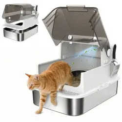 PawHut Arenero para Gato - Blanco