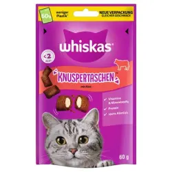 Whiskas Knuspertaschen snacks crujientes - Vacuno (60 g)