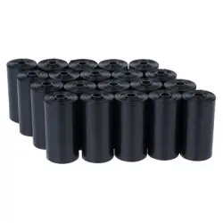 Bolsas zooplus basics negras para heces de perro - 40 rollos de 15 bolsas (600 bolsas)
