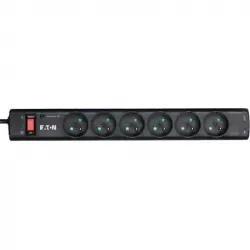 Eaton PS6TF Regleta con Limitador de Tensión 6 Salidas AC Tipo E con RJ11 2500W 1m