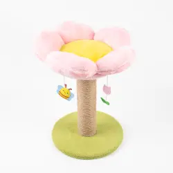 FOFOS Rascador Flor con s Colgantes para gatos - 35 x 35 x 45 cm
