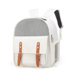 FurryFusion Mochila para gatos y perros - Blanco