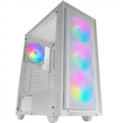 Mars Gaming MC-AIR Caja Gaming ATX 4x Ventiladores FRGB 12cm Frontal Mesh Cristal Templado Blanco
