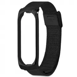 OcioDual Correa de Metal Negra Compatible con Xiaomi Mi Smart Band 3/4