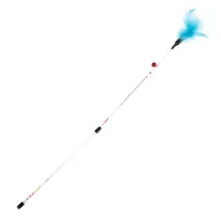 TIAKI caña azul con plumas para gatos  - 1 unidad
