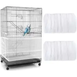 ZooVenture Funda protectora para jaula de pájaros - Blanco