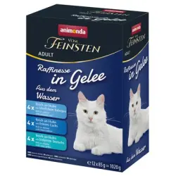 animonda vom Feinsten Adult Raffinesse en gelatina 12 x 85 g - Mix variedades acuáticas (3 variedades)