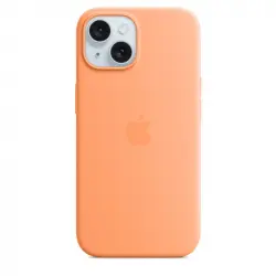 Apple Funda de Silicona con MagSafe Naranja Sorbete para iPhone 15
